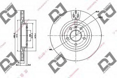 DJ PARTS bd1931 -  Тормозной диск